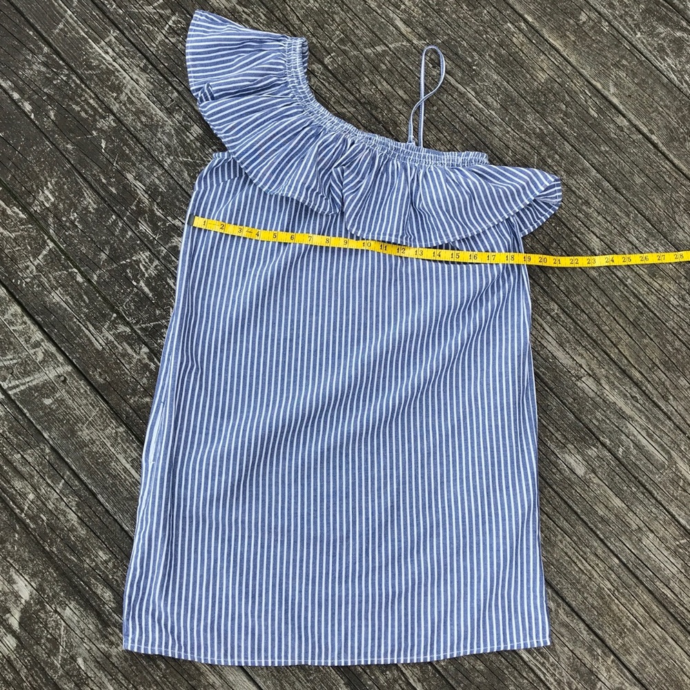 Blue and White striped dress